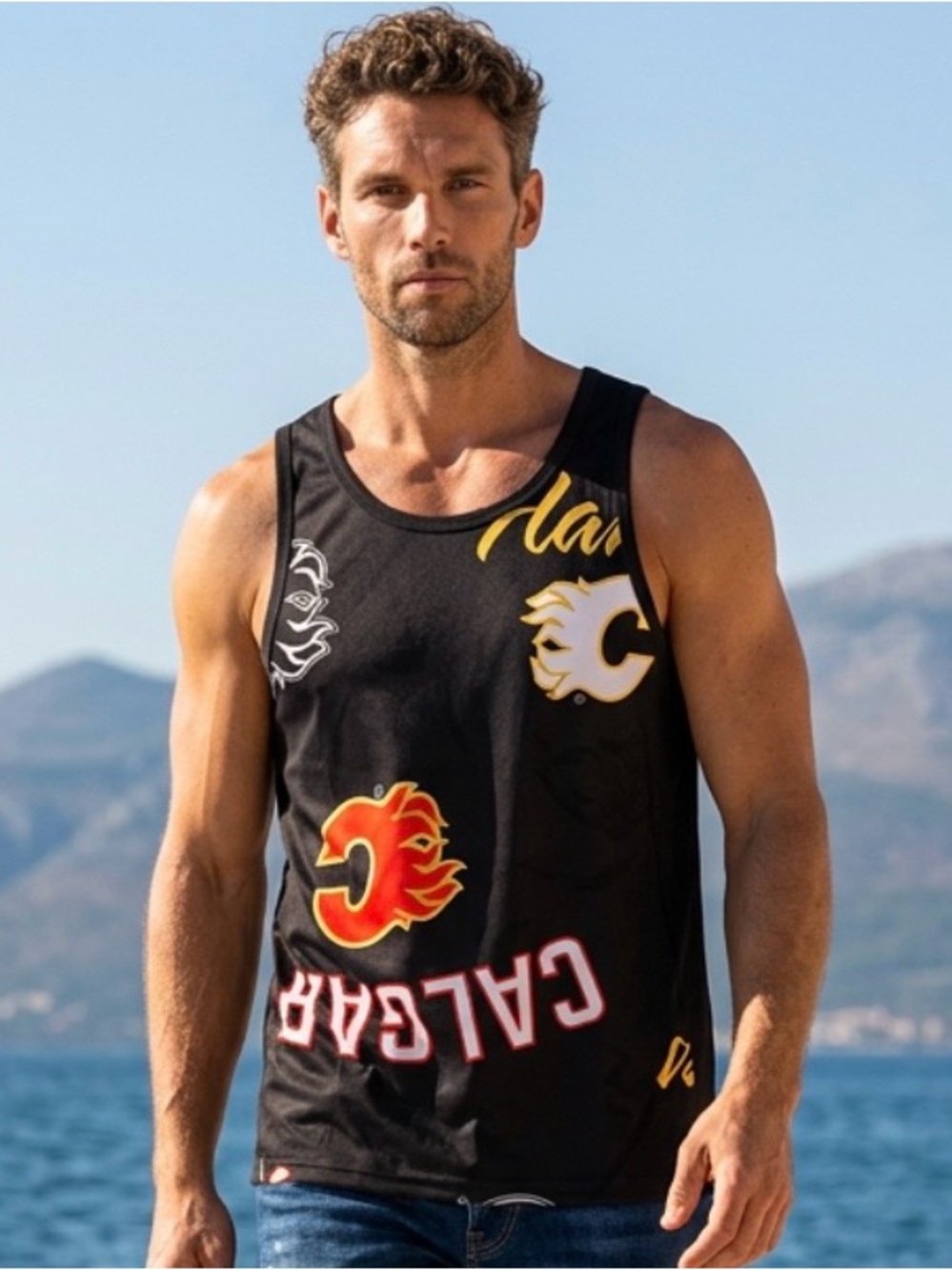 $8 Add-On 🆕Mens | Calgary Flames Graphic Tank Top